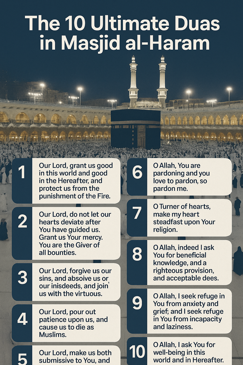 The 10 Ultimate Duas in Masjid al-Haram