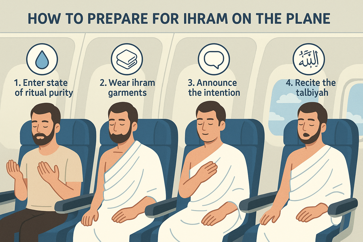 How to Prepare for Ihram on the Plane